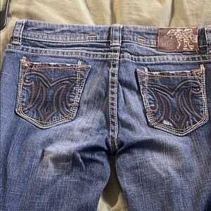 MEK Women's Blue Boot Cut Jeans made for The Buckle